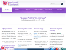 Tablet Screenshot of inspired-personal-development.com